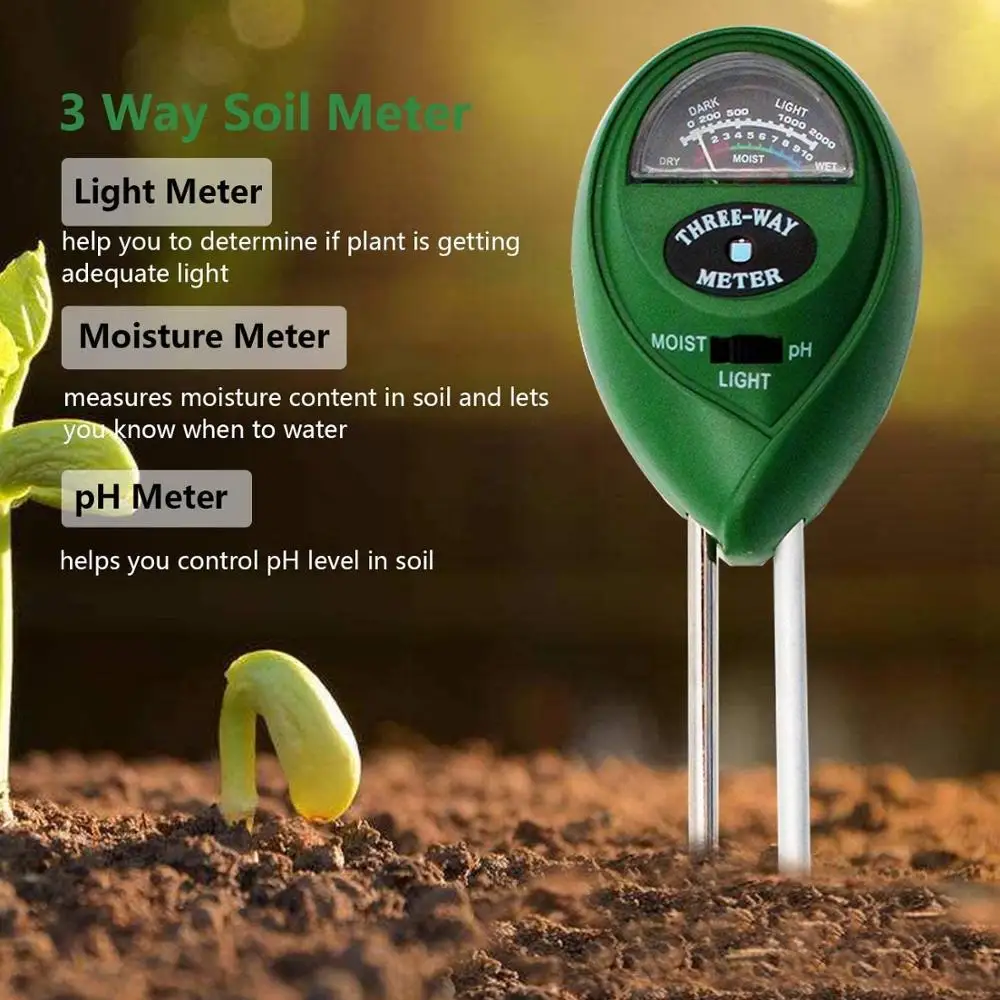 3/4 in 1 Soil pH Tester PH Light Moisture Acidity Tester Soil Tester Moisture Meter Plant Soil Tester Kit for Flowers