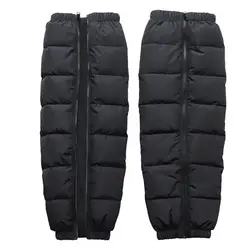 Down Cotton Men and Women Thickened Knee Pads Electric Motorcycle Outdoor Winter Leggings Windproof, Rainproof and Cold-proof