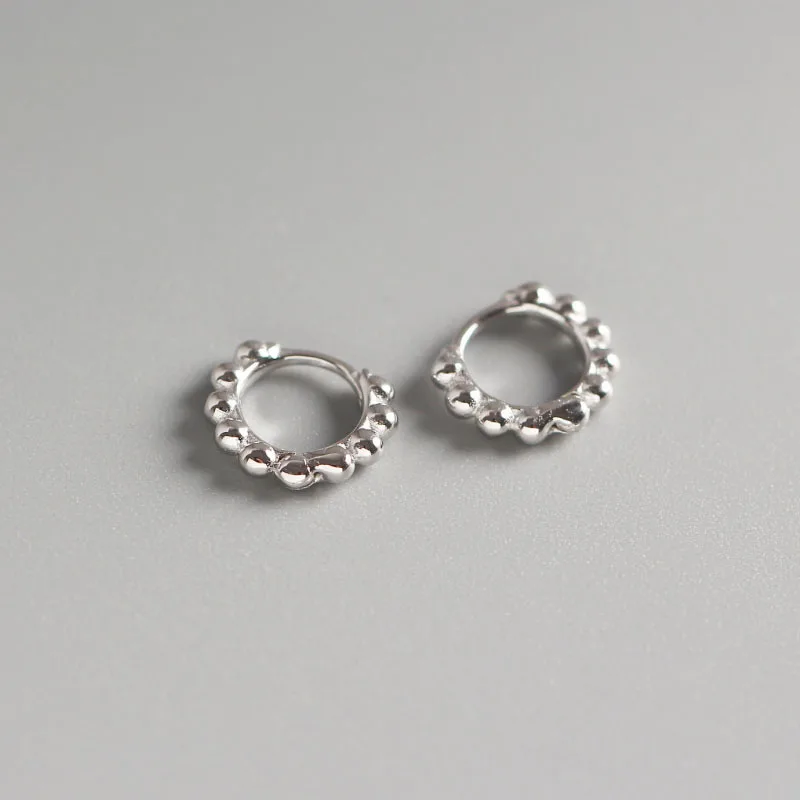 ANENJERY Small Single Hoop Earrings for Women Daily All-match Jewelry Accessory Wholesale