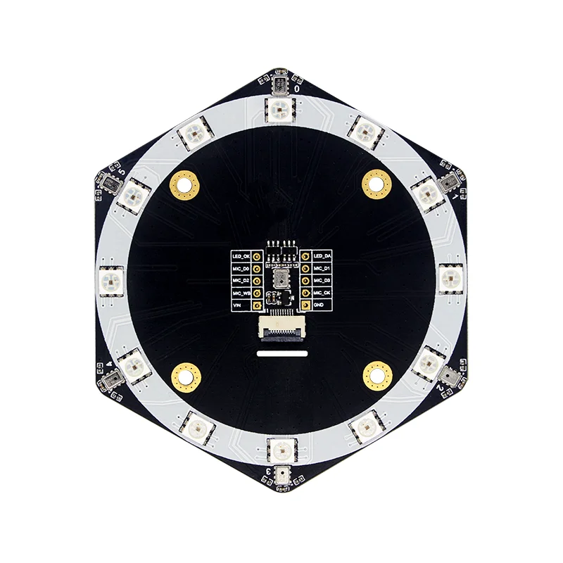 Microphone Array Module Sound Source Localization Beamforming AI Voice Recognition K210 Development Board Accessories