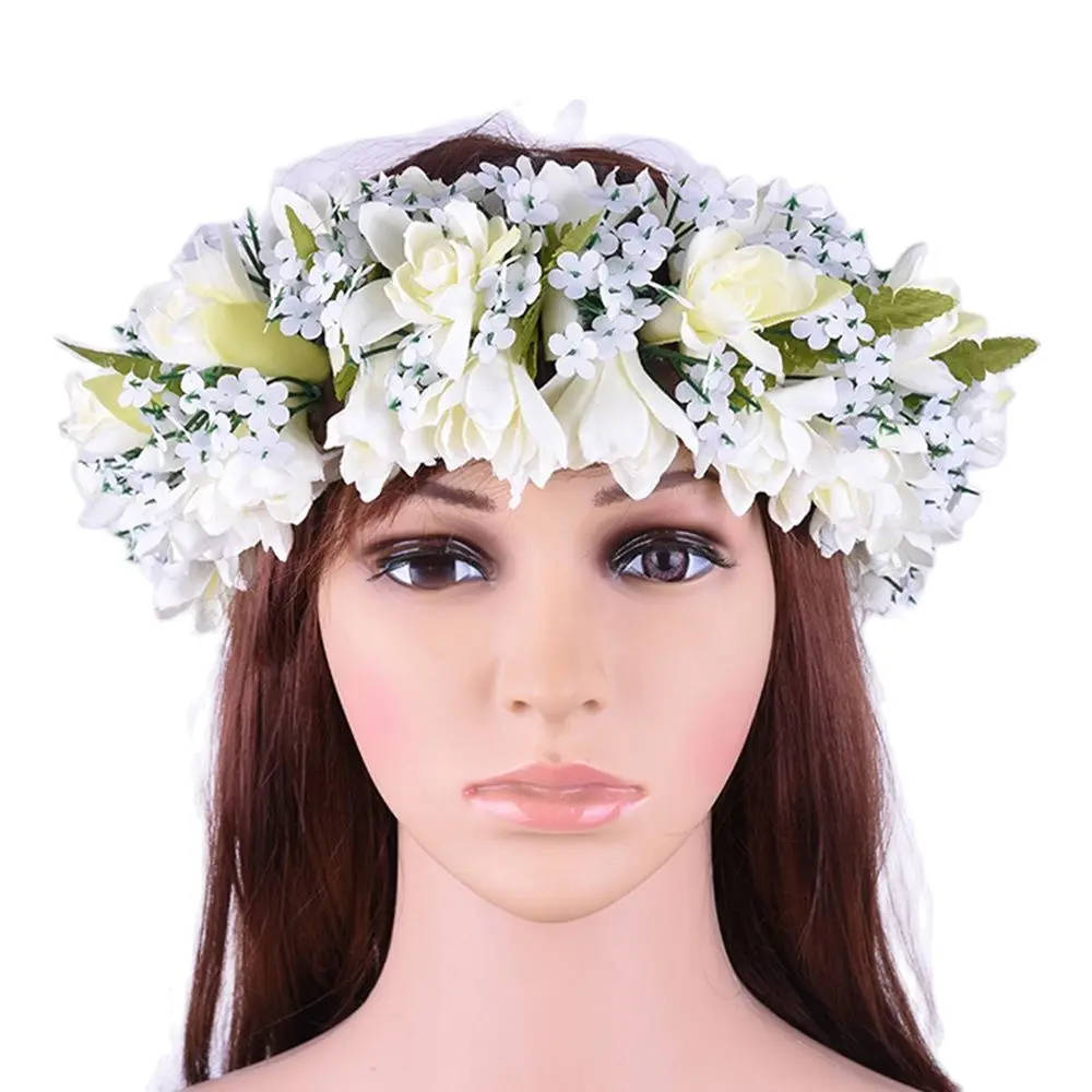 

MIXED COLORS Free Shipping HL0059B-B 30pcs/lot 64CM 3Colors Artificial Silk Tuberose Headband Haku Hair Accessories Hawaii Party