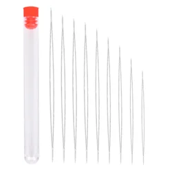 9Pcs Steel Large Big Eye Collapsible Embroidery Beading Needle Thread Sewing Needles Assorted Size Jewelry Tool Hot