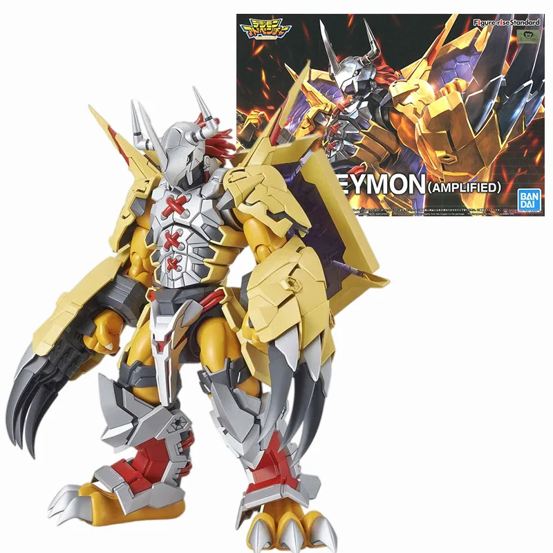 Oryginał w magazynie BANDAI rysunek-wzrost standardowy Anime Digimon Omegamon Garurumon Angemon Alphamon War Greymon rysunek Model akcji