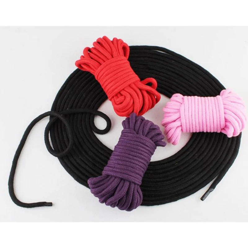 10m sexual bondage hand Props fetish cotton Soft tied Rope Strap appropriate SM sex products toys for woman BDSM bed restraints