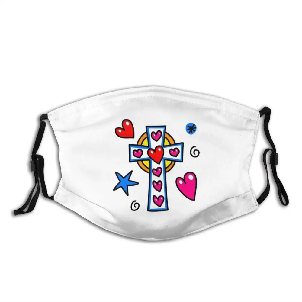 

Religous Cross Funny Print Reusable Pm2.5 Filter Face Mask Jesus Jesus Christ Jesus Pictures Jesus Sandals Jesus Calling Bible