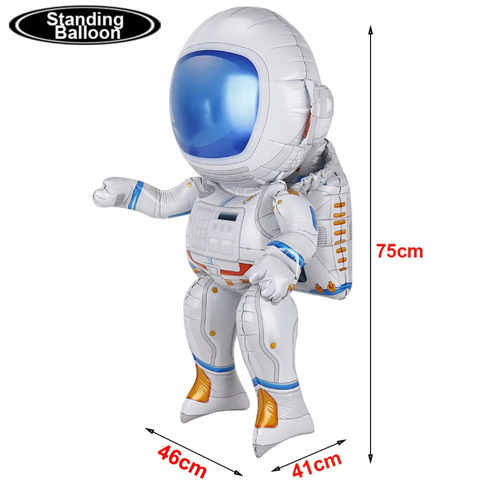 1 قطعة رائد الفضاء الصواريخ الدائمة بالونات رائد الفضاء المنطاد بالونات الهيليوم خارج الفضاء موضوع حفل زفاف وعيد ميلاد زينة