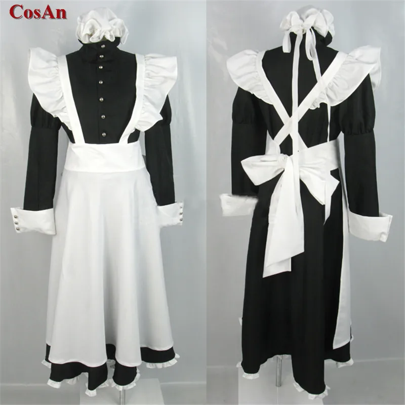 New Anime BLACK LAGOON Roberta/Rosarita Cosplay Costume Sweet Lovely Maid Outfit Activity Party Role Play Clothing Custom-Make