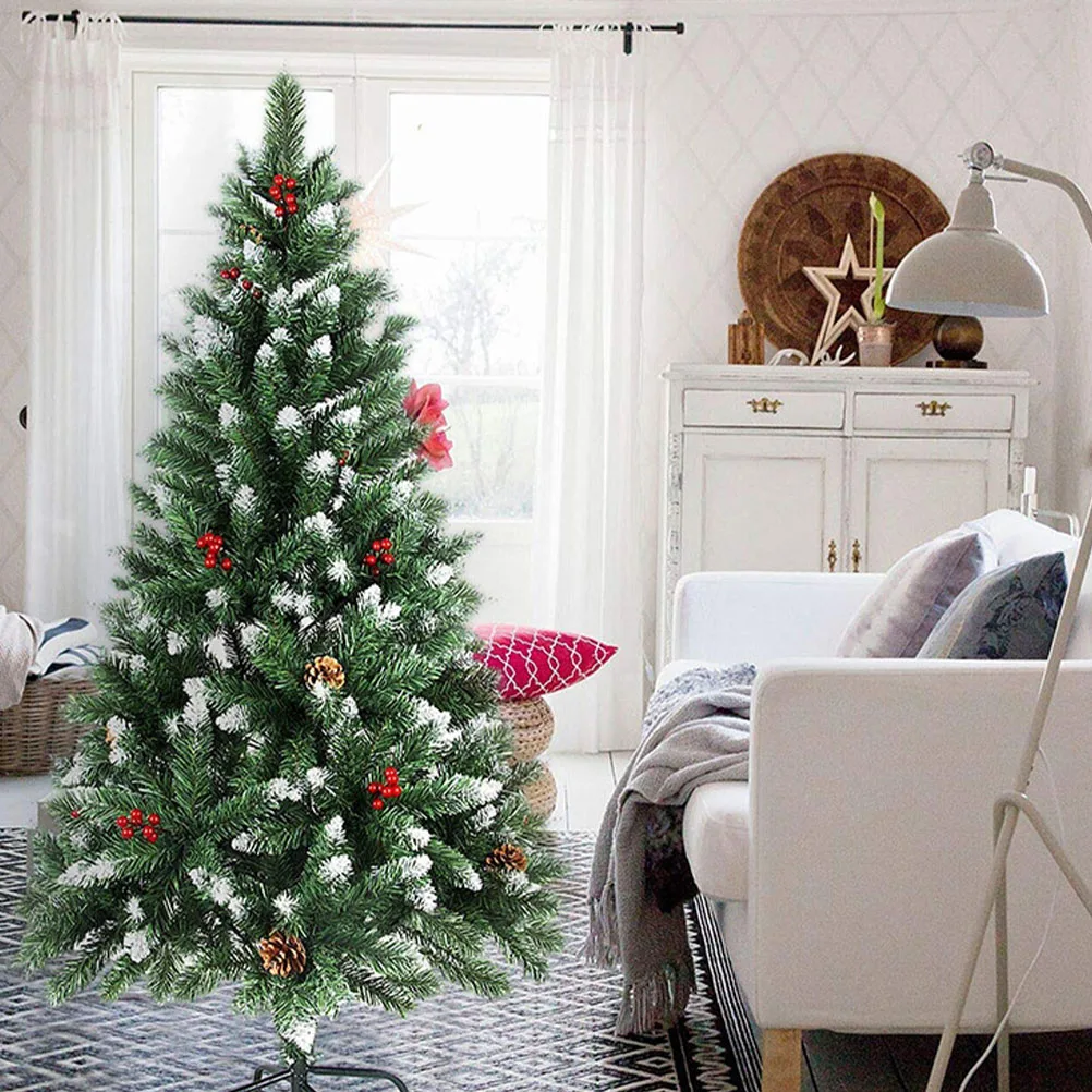 1.8m dense green leaf Christmas tree berry snow leaf Christmas tree model beautifully decorated snow scene window decoration