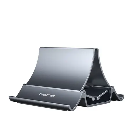 CABLETIME Vertical Laptop Stand Automatically Shrink Space-Saving…