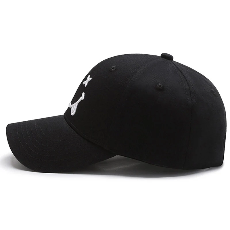 Neue Ankunft Männer Frauen Baseball Kappe Lächeln Ins Beliebte Hip Hop Snapback Niedlich Grimasse Frühling Unisex Outdoor Sport Dad Hüte EP0256