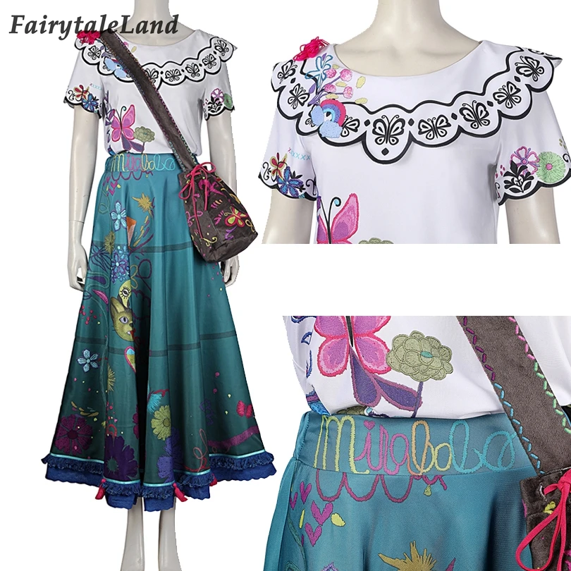 

Carnival Halloween Princess Costume Mirabel Outfit High Quality Magic House Madrigal Family Cosplay Dresses