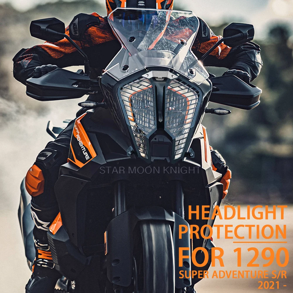 Motorcycle Accessories Headlight Head Light Guard Protector Cover Protection Grill For 1290 Super Adventure ADV S R 2021 2022 -