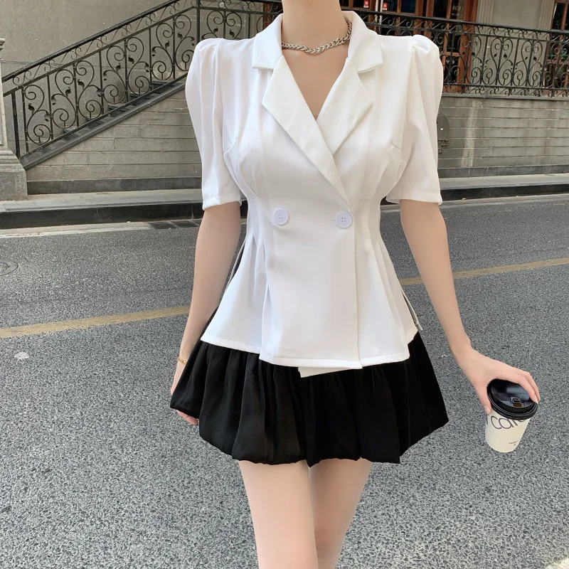 

Cheap wholesale 2021 spring summer new fashion casual lady beautiful nice Tops woman female OL office lady blazer women Vy1484