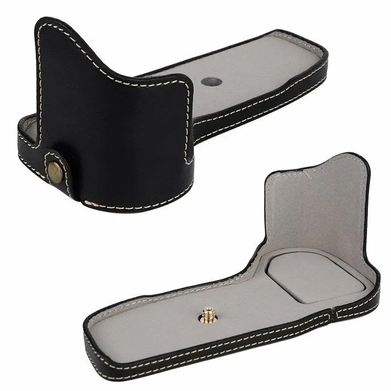 portable PU leather Camera Case bag Half Cover For  Canon EOS 6D 6D Mark II 6D2 New Body Bottom Shell