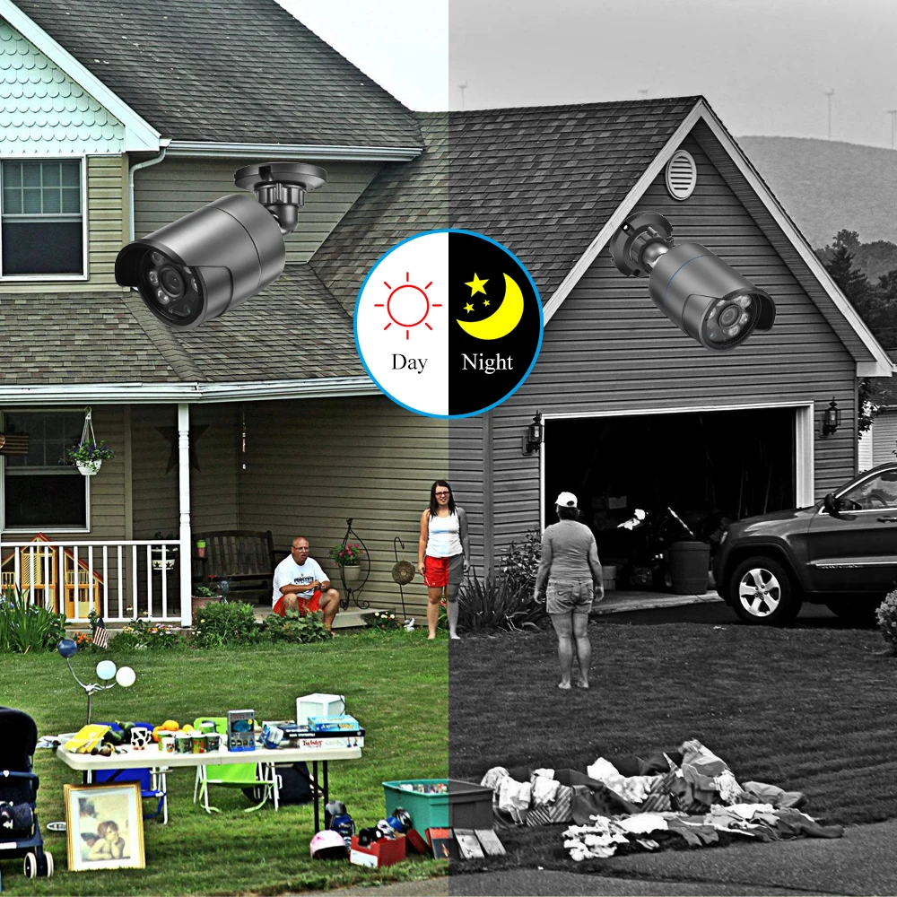 Gadinan 5MP POE IP Camera Infrared Leds Bullet Metal Outdoor Waterproof Face Detection 4MP Audio Security Protection CCTV Camera