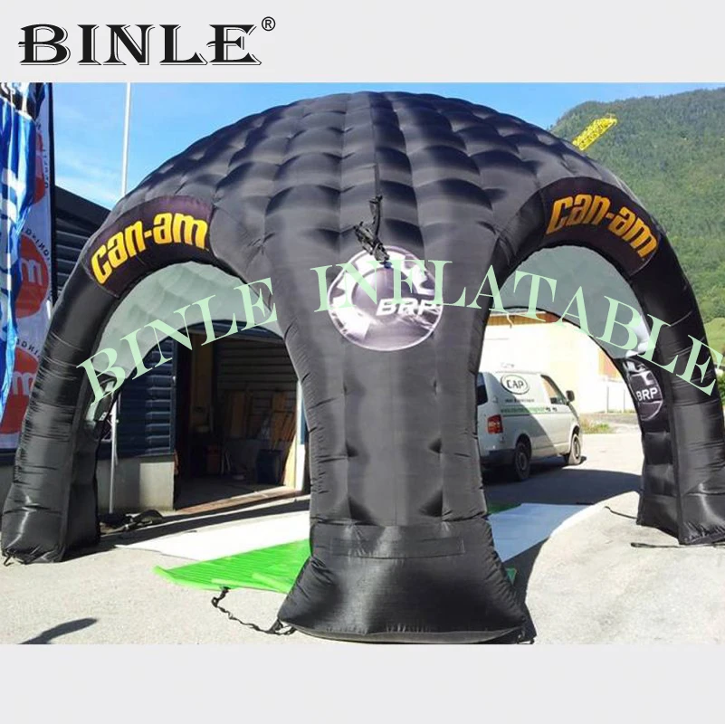 

5m small black air inflatable dome tent inflatable spider tent advertising promotion trade show booth pop up event gazebo canopy