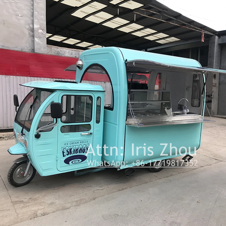 New Fast Food Tricycle/Tricycle Food Cart Outdoor Mobile Food Truck