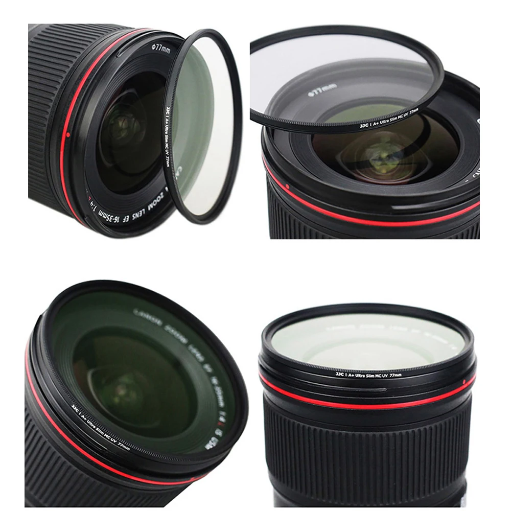 JJC Camera UV Filter MC Ultra Slim Multi Coated Lens Filter 37mm 40.5mm 43mm 46mm 49mm 52mm 55mm 58mm 62mm 67mm 72mm 77mm 82mm