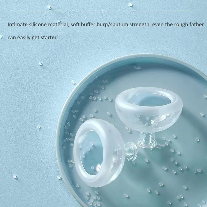 Bebê soluço dispositivo fivela de volta crianças escarro escarro silicone bebê soluço anti-flatulência escarro anti-cuspe artefato