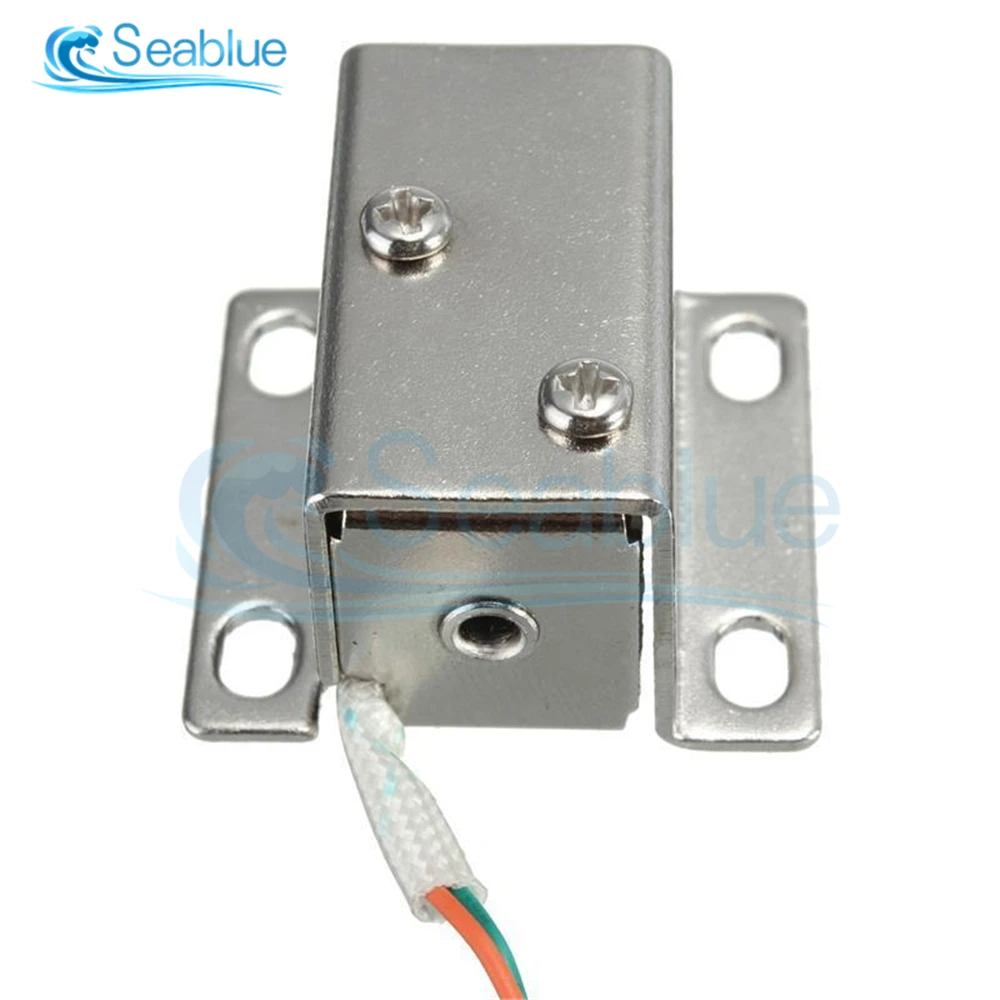 Electronic Lock Catch Door Gate 12V 0.35A 350mA Solenoid Access Control For Electric Control Cabinet Door Drawer Locks