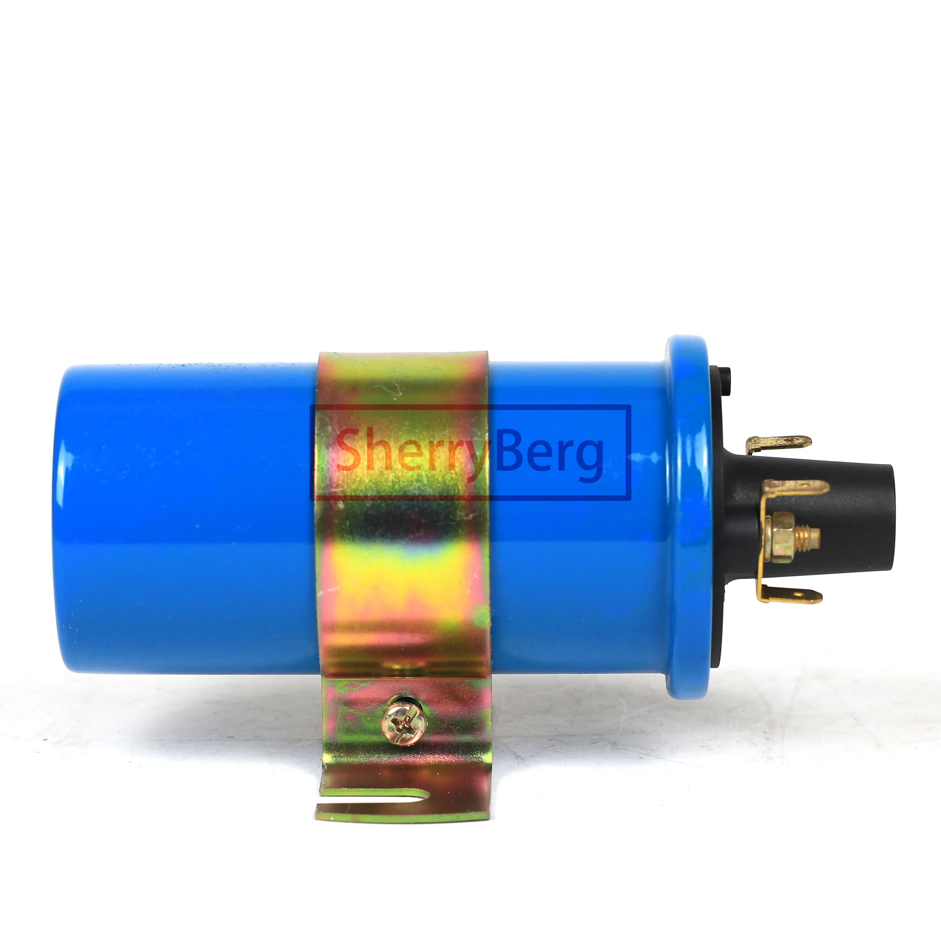 SherryBerg Blue color  IGNITION COIL 12 VOLT BLUE FITS FOR VOLKSWAGEN TYPE1 BUG TYPE2 BUS TYPE3 GHIA THING rep. for bosch empi