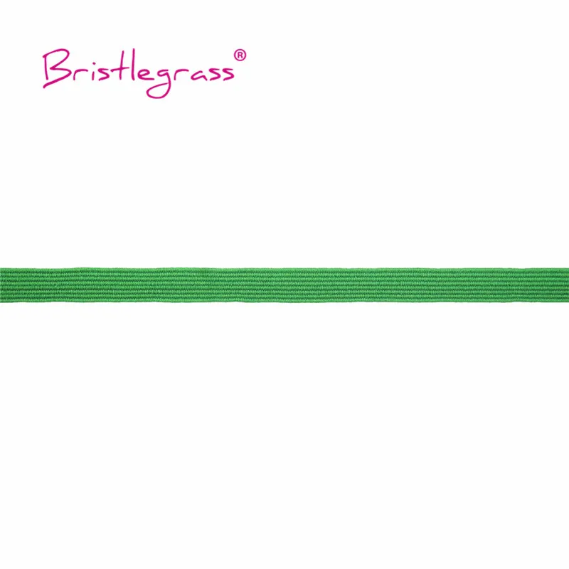 Bristlegrass-フラットスリムエラスティックコード、グリッターラテックスラバーバンド、ロープ、ノートイヤーループ、ドレス、DIY縫製トリム、2、5、10ヤード、1/4 \