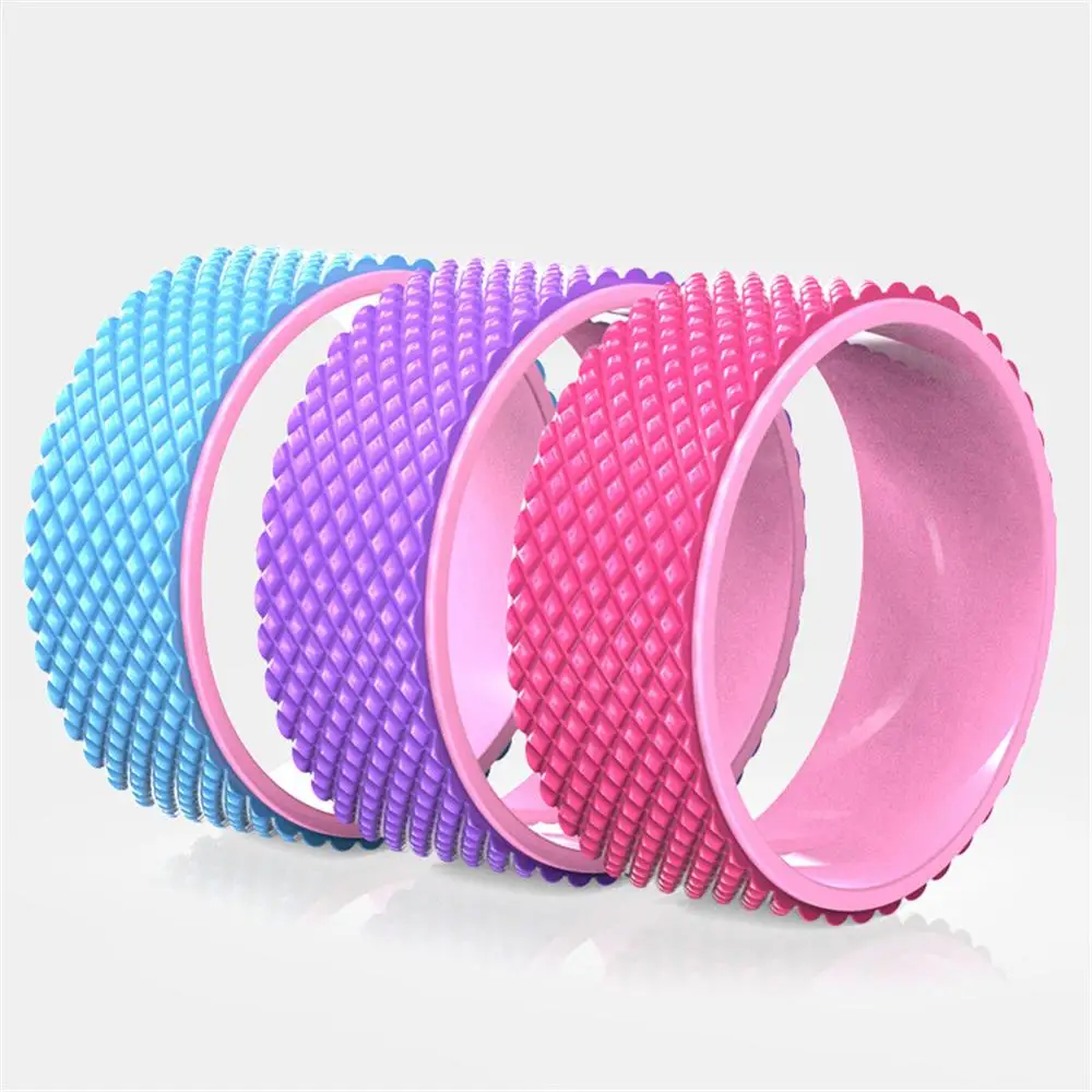 

Yoga Wheel Roller, Pilates Foam, Body Roller Circles, 3D Massage Point for Back-Bend Stretching and Fitness THANKSLEE