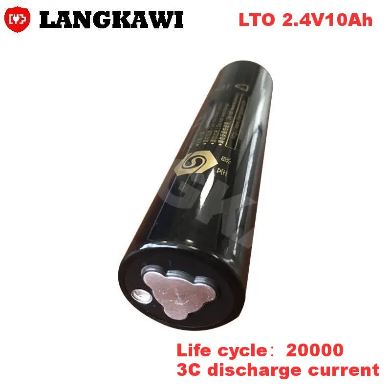 LTO Battery 2.4v 10AH rechargeable Cylindrical battery cell power bank for Cold roll box Toys Power Tools Home Appliances