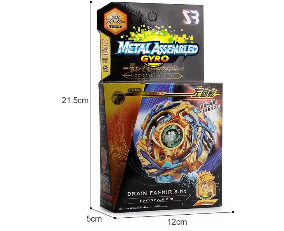SPINNING TOP Starter Drain Fafnir.8.Nt Metal Booster B-79 With Left Turn Pull Rope Launcher