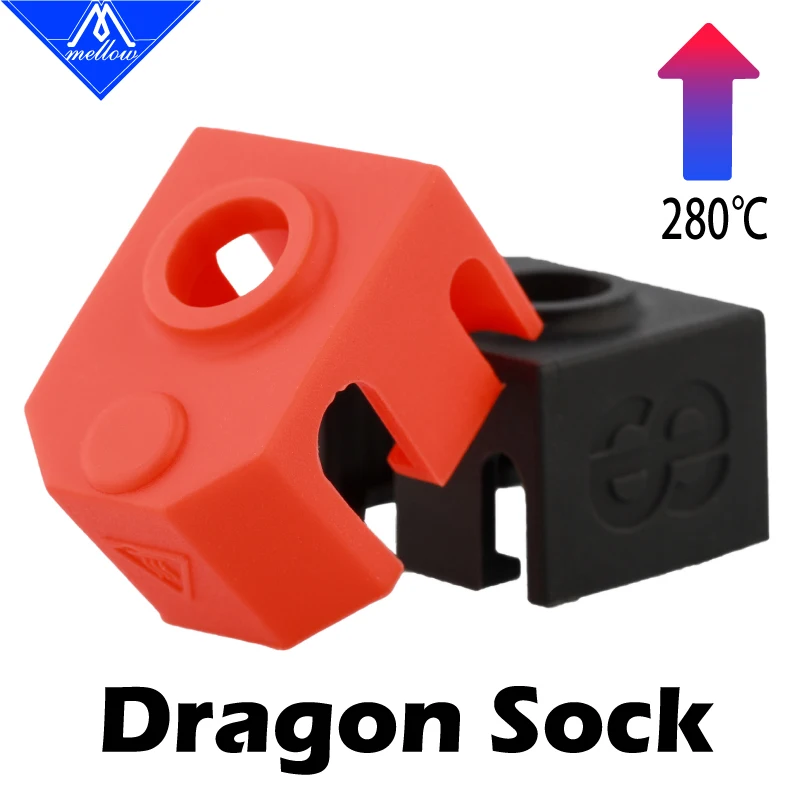 Mellow Phaetus Dragon Silicone Socks For 3D Printer Hotend Temperature Protection For Voron 0/1.8/2.4 Dragon Heater Block