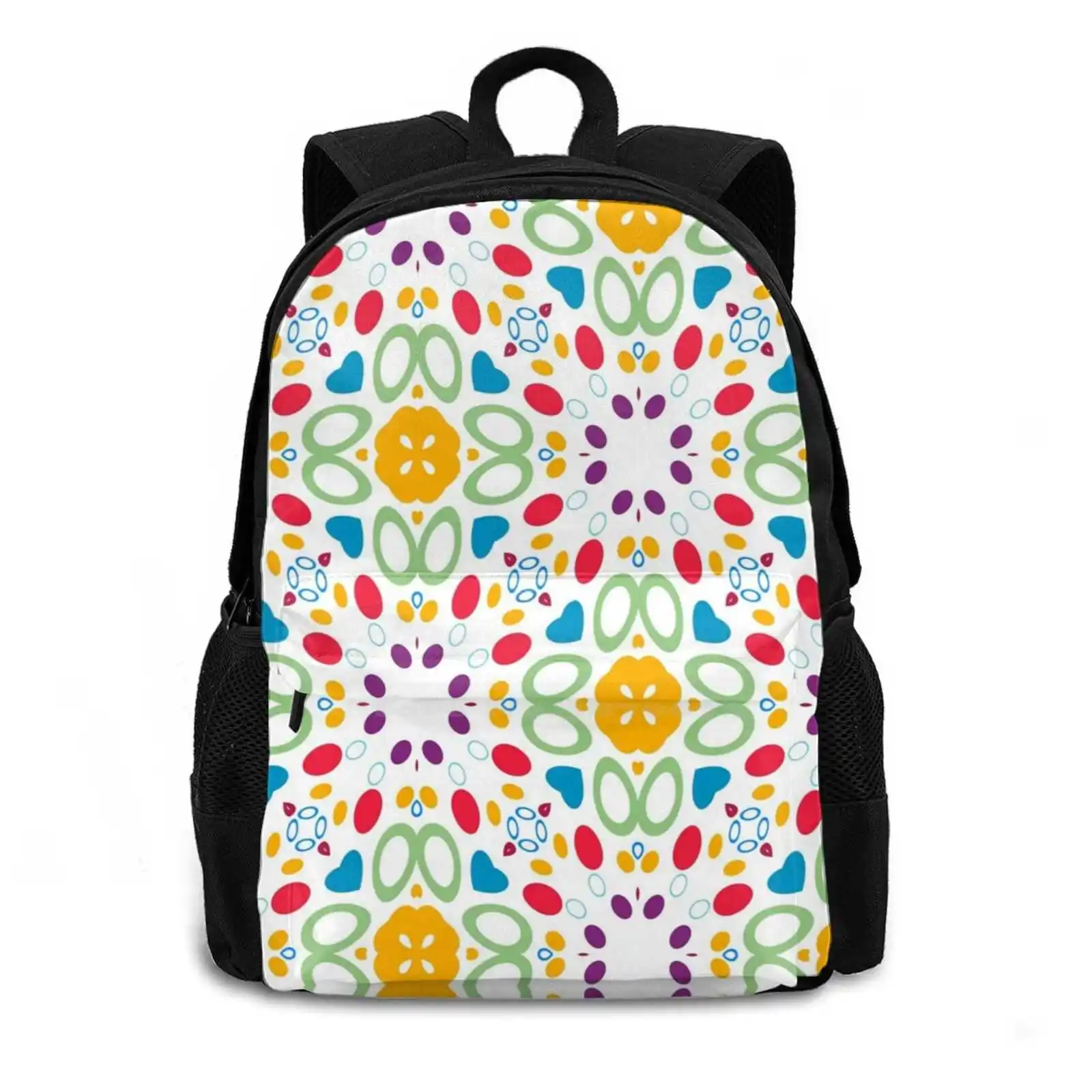 Light Pastel Color Design Decorative Seamless Colorful Repeat Pattern Rucksack Knapsack Storage Bag Backpack Avios Points