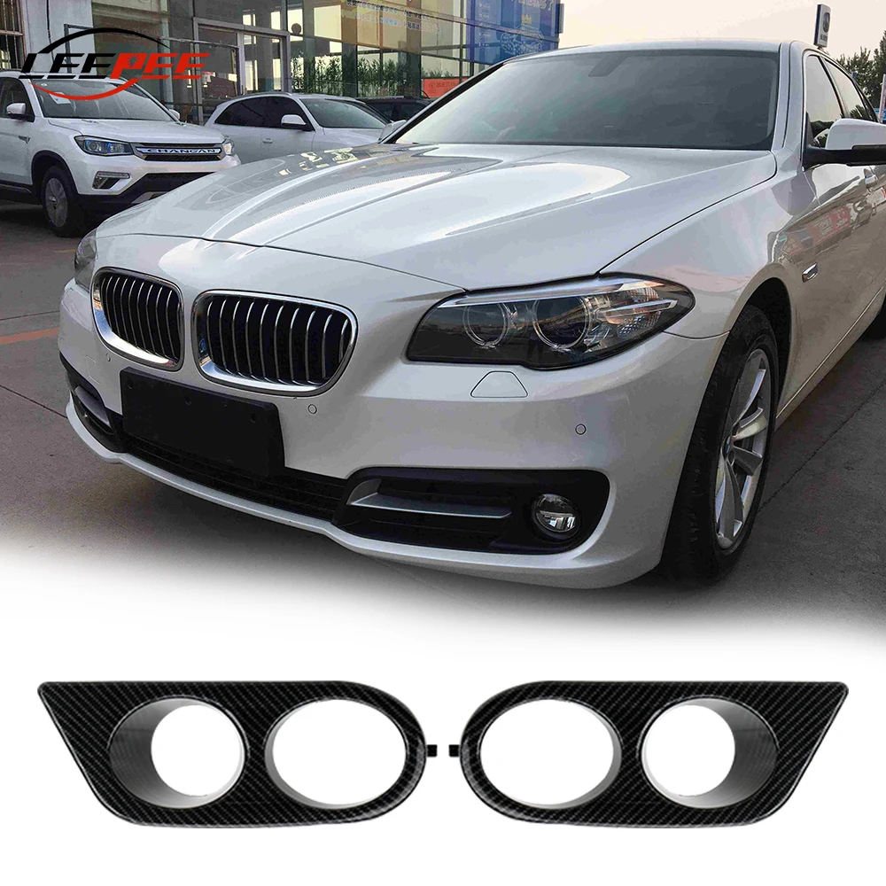 For BMW Serie 3 E46 M3 2001-2006 Fog Lights Covers Hood Automotive DRL Lamp Housing Shell Carbon Fiber Protector Car Accessories