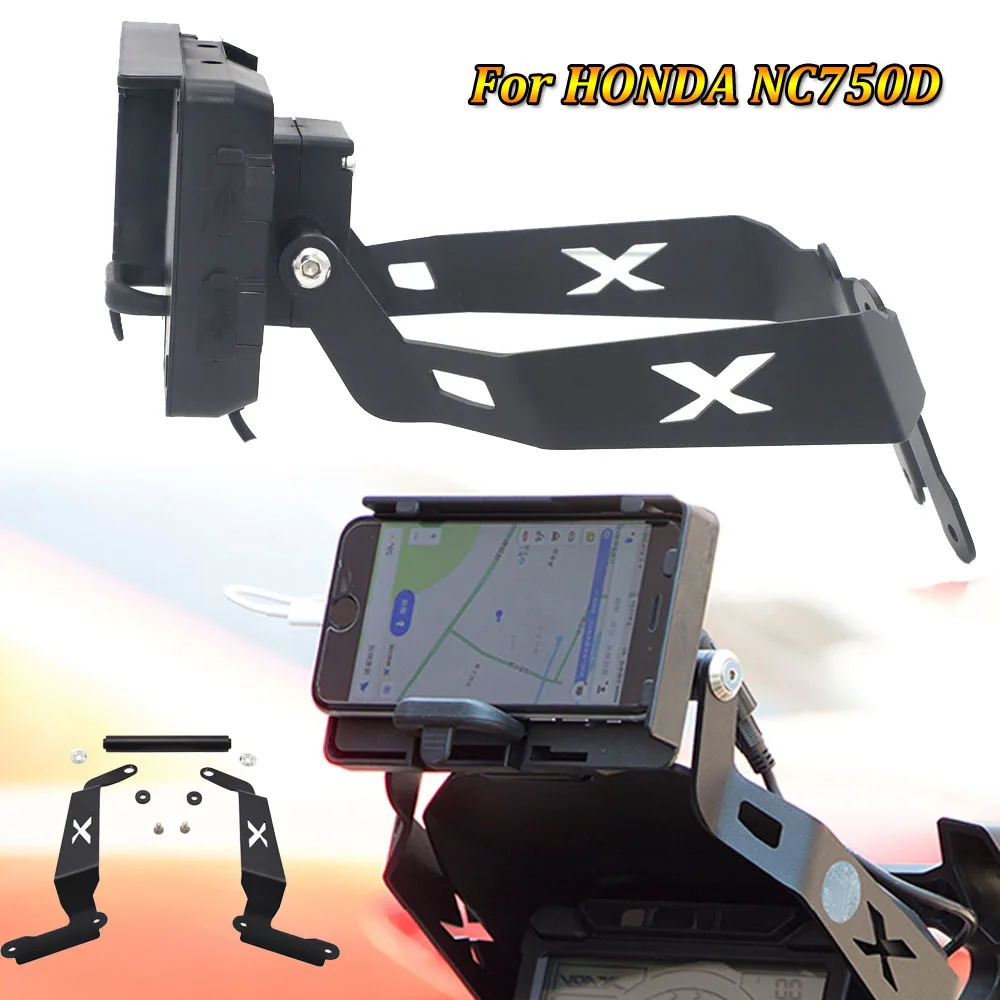 

Mobile Phone USB Navigation Bracket Motorcycle USB Charging Mount For HONDA X-ADV 750 XADV XADV750 GPS Bar Mobile Phone Bracket