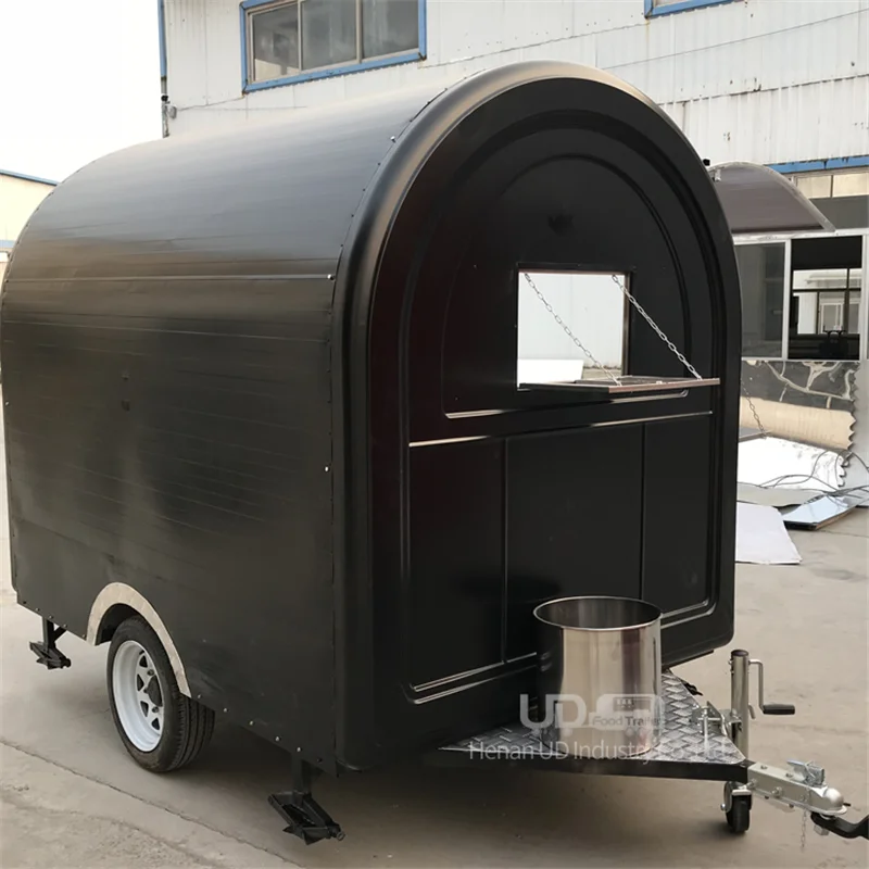 미니 푸드 트럭 모바일 아이스크림, 할랄 타코 케이터링 카트 핫도그 트레일러