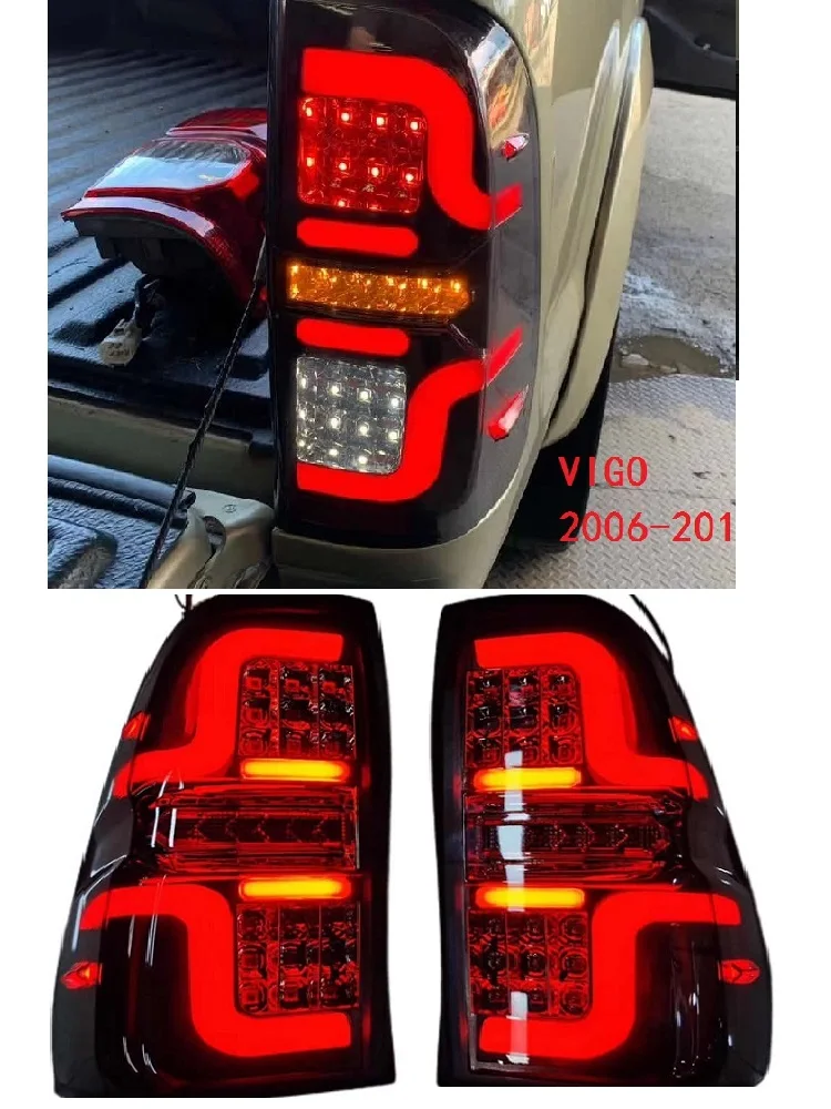 Auto Exterior Rear Lamps Assembly Led tail Lights Fit For Toyota Hilux Hilux Vigo 2005 2006-2014 Rear Brake Turn Signal Light