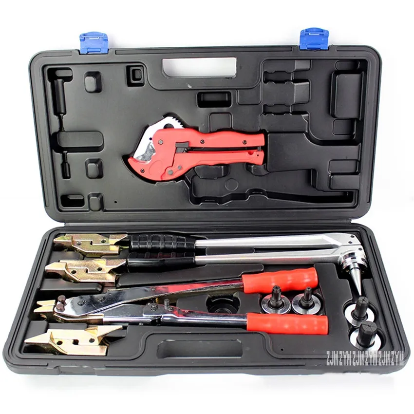 

PEX-1632M 16-32mm Water Heating Pipe Expanding Tool Floor Heating Crimping Tools Set Crimping Tool Kit Max Opening Distance 50mm