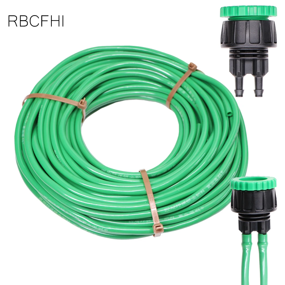 

RBCFHl 4/7mm Watering New PVC Garden 1/4'' Tubing Pipe to 1/2''&3/4'' Connector Fit Plants Irrigation System Greenhouse Kit