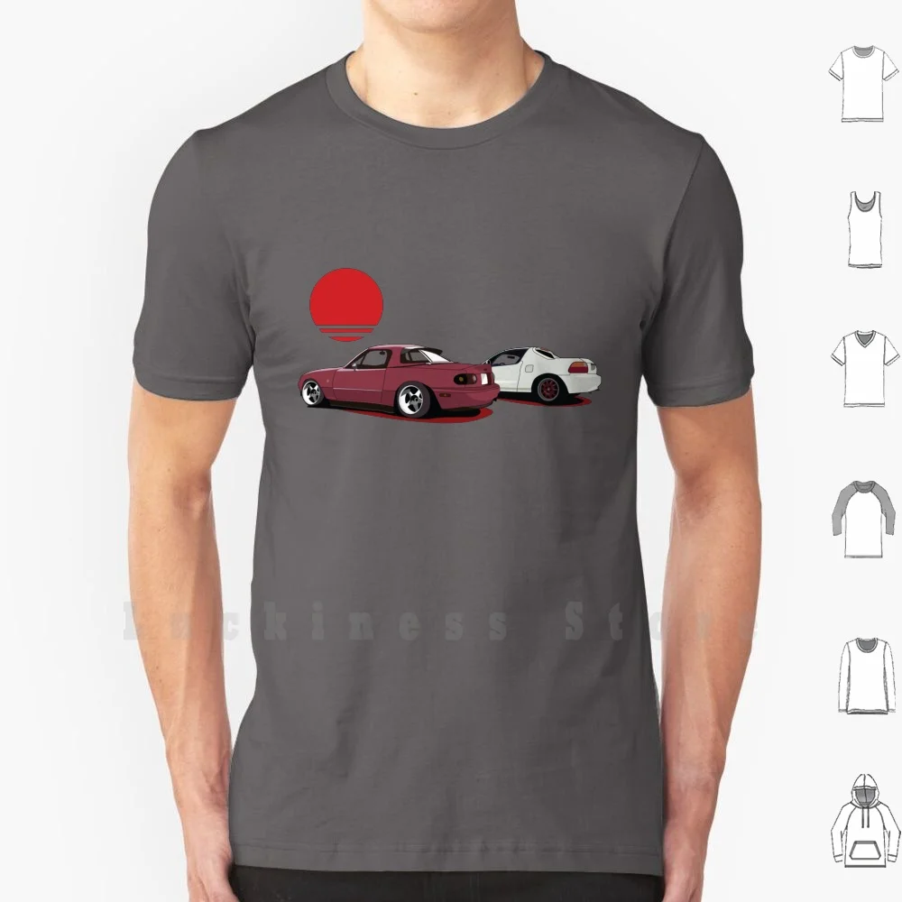 Jdm Sunset T Shirt Print For Men Cotton New Cool Tee Jdm Mazdamiata Miata Mazda Delsol Del Sol Goals Petrolhead Cars