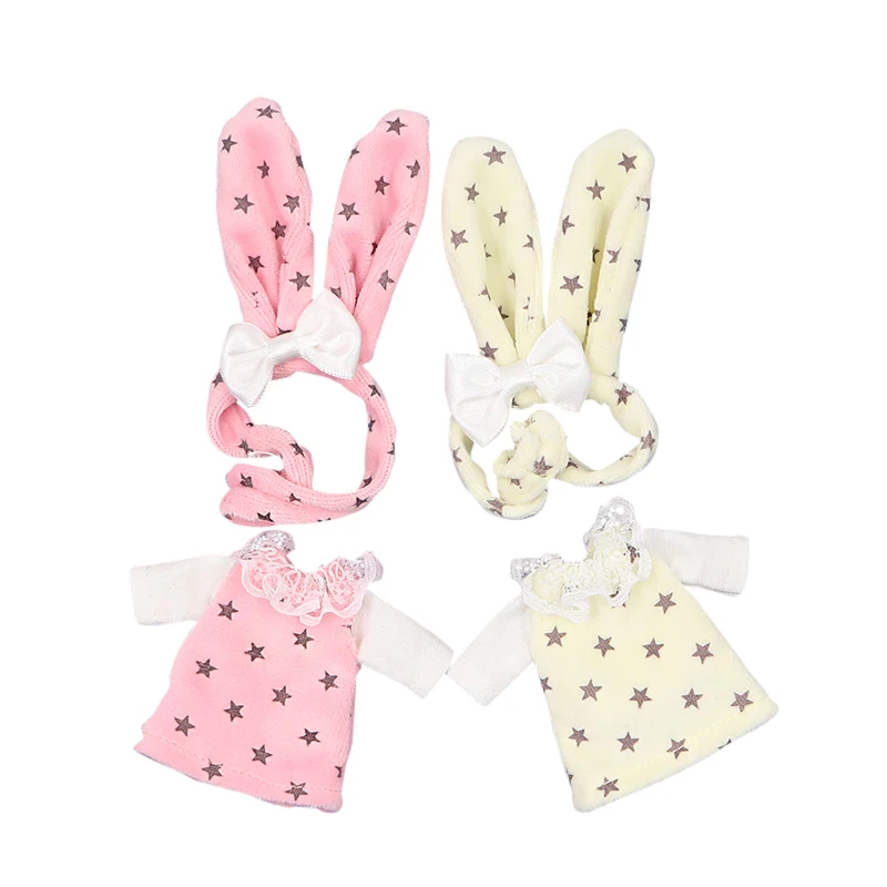 

1/12 DODO cute clothes hairband with two colors suit for 20cm 1/8 middie 1/12 dodo doll high quality gifts ob11.