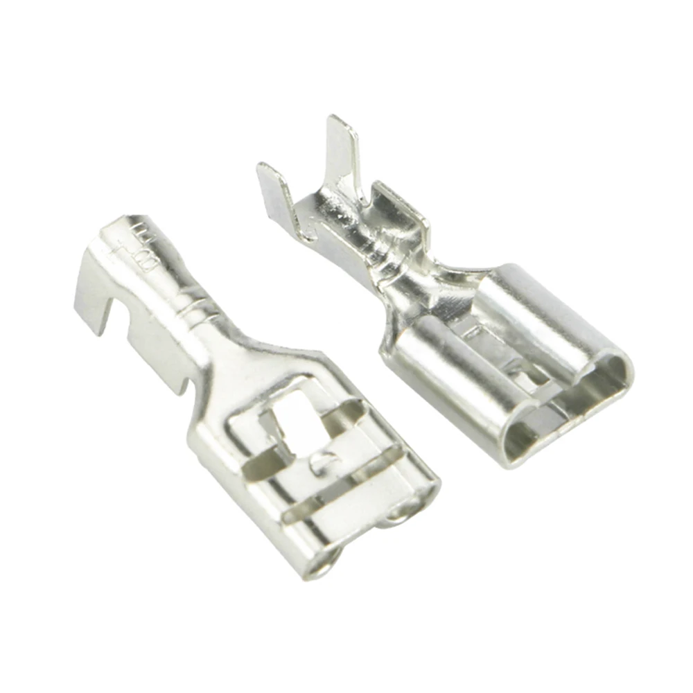 50 PCS 6.3 Series Stitching Plug 250 Pluggable Terminal Block Connector DJ628-E6.3B