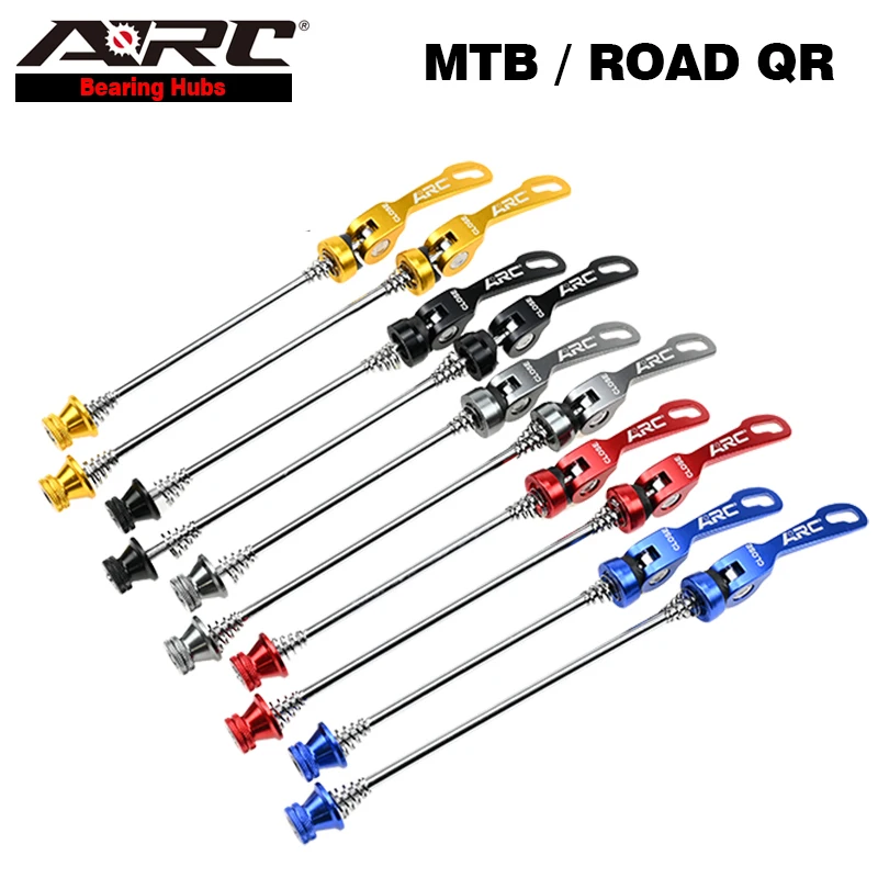 ARC QR Achsen-Schnellspanner für MTB und Rennrad, Ultraleichte Aluminium-Legierung, für 100/135mm Fahrradnaben, Hohlachsen-Set – Detail 2