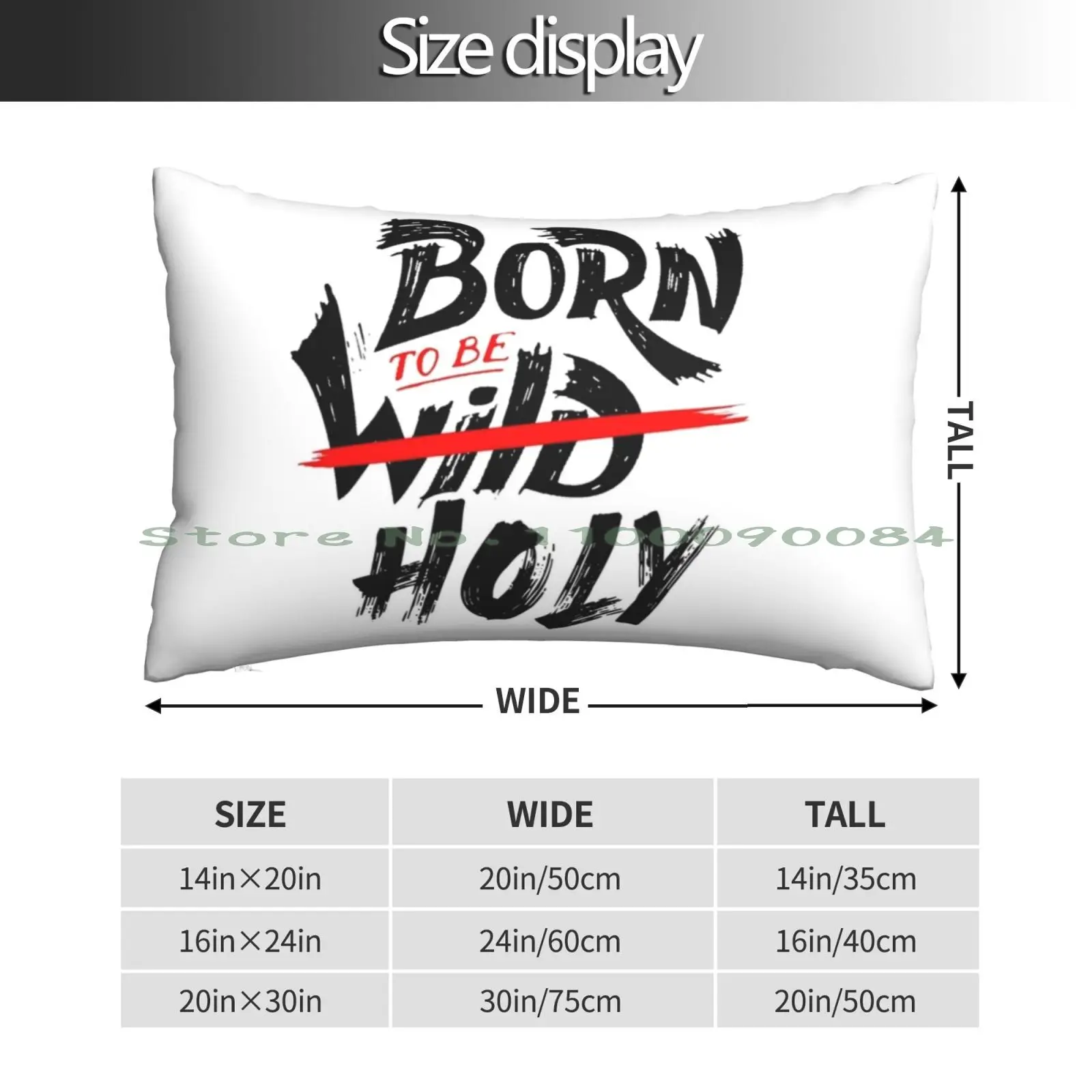 Born To Be Holy Pillow Case 20x30 50*75 Sofa Bedroom Were All Gonna Die Anyway We All Die Pessimist Optimism Live Life Hard