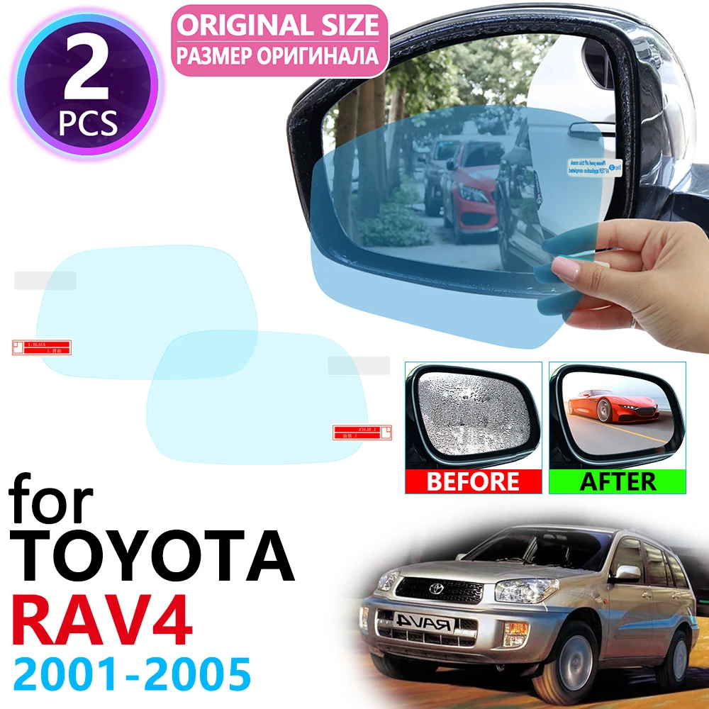 for Toyota Rav4 XA20 Rav 4 20 2001~2005 Full Cover Rearview Mirror Anti-Fog Rainproof Anti Fog Film Accessories 2002 2003 2004