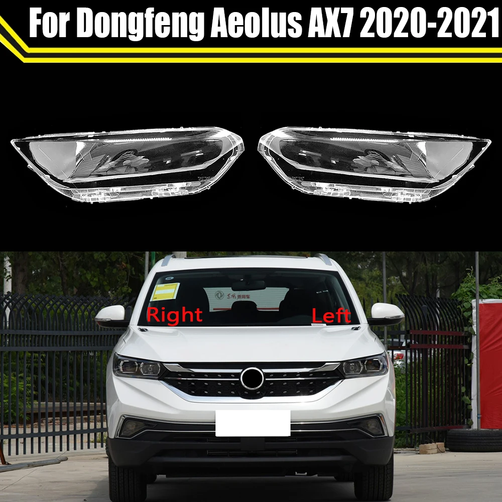 Auto Headlamp Caps FFor Dongfeng Aeolus AX7 2020 2021 Car Headlight Lens Cover Lampshade Lampcover Head Lamp Light Glass Shell