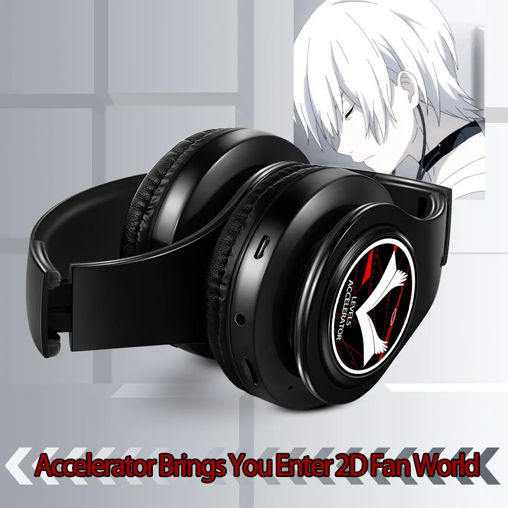 Đồ Chơi Cosplay Anime Toaru Majutsu No Index Tăng Tốc Bluetooth Không Dây Trên Đầu Thể Thao Di Động Điện Thoại Tai Nghe Có Mic FM