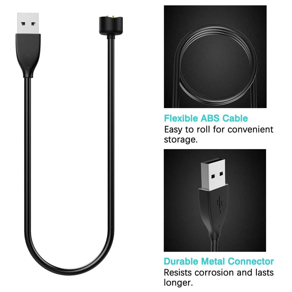 Charger for Xiaomi Mi Band 5 6 7 Charging Cable 50cm Portable Magnetic Replacement USB Cord