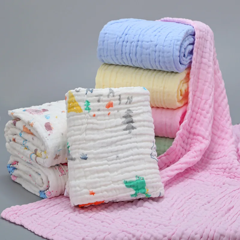 6 Layers Swaddle Blanket Baby Blankets Newborn Blanket Gauze Diaper Cotton Baby Towel