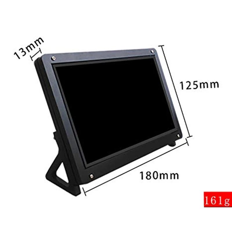 7 Inch Display Monitor LCD Case Support Holder for Raspberry Pi 3 Acrylic Housing Bracket LCD Black