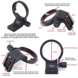 iShoot Lens Collar Tripod Mount Ring for Sigma 14mm F/1.8 DG HSM Art (E-mount) with Arca-Swiss Quick Release Plate