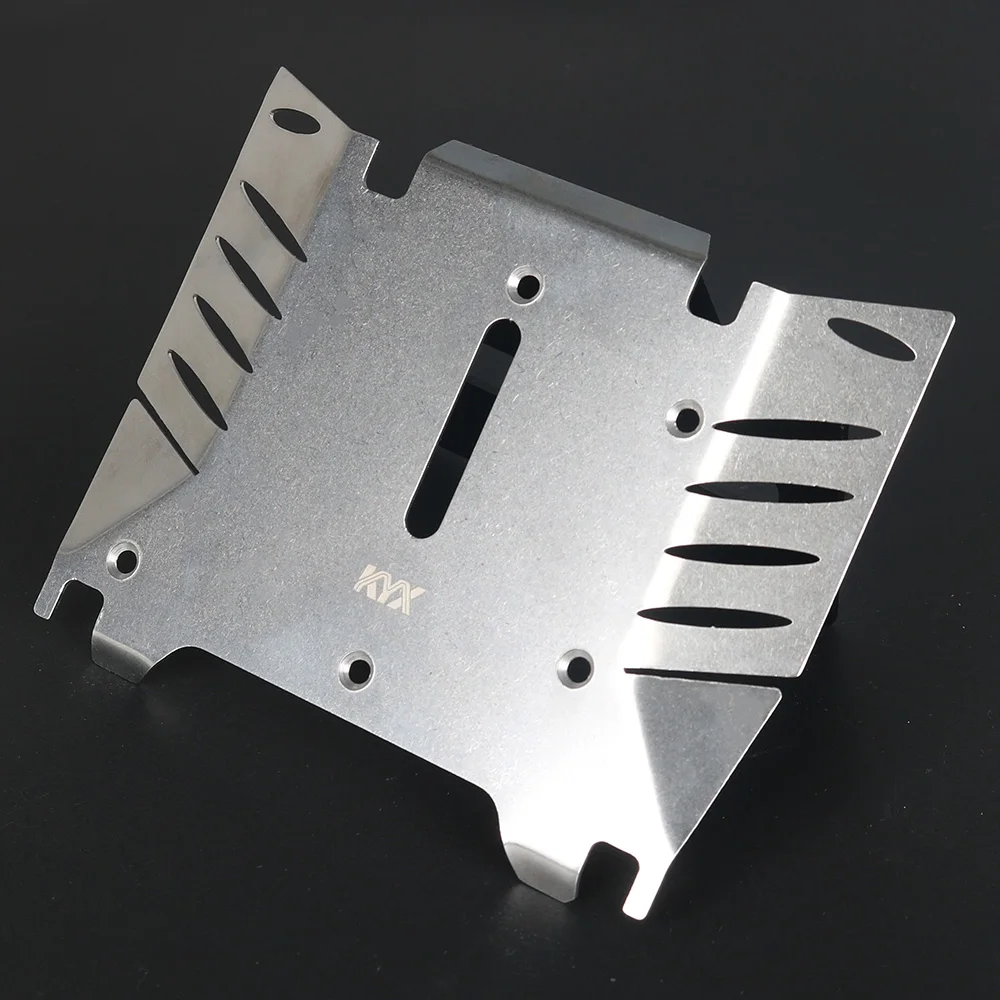 KYX Racing Stainless Steel Center Skid Plate Chassis Guard Skid Plate Armor Upgrades Parts for RC Crawler Car Axial RBX10 RYFT